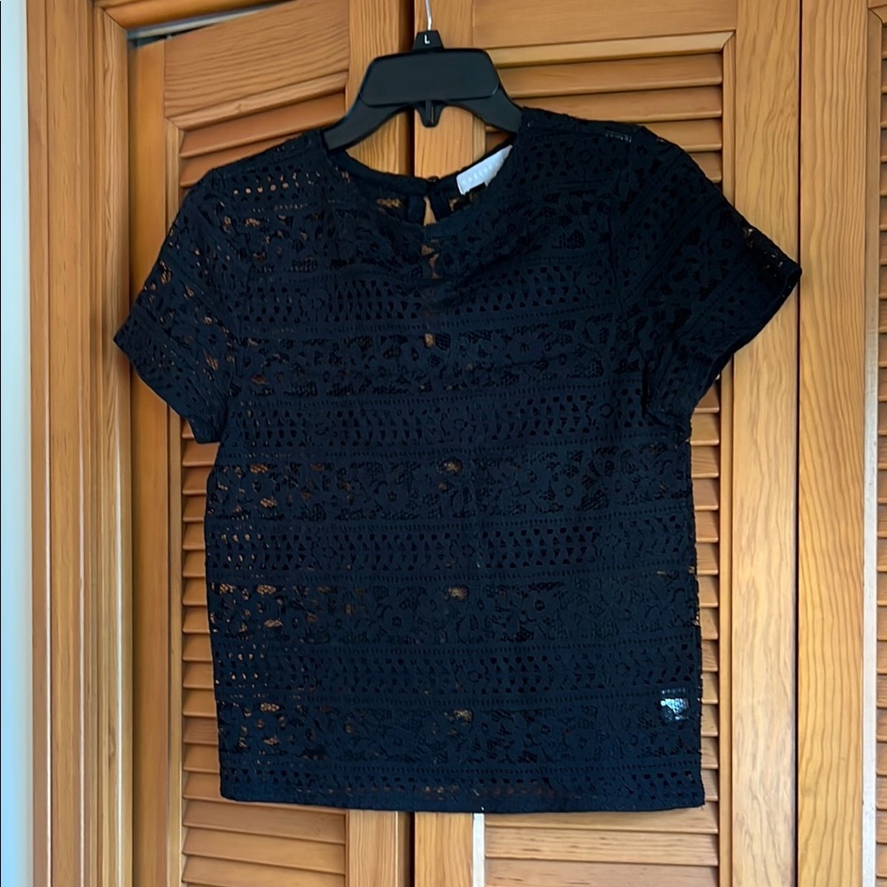 Chelsea 28 Elegant Black Lace Women's Top